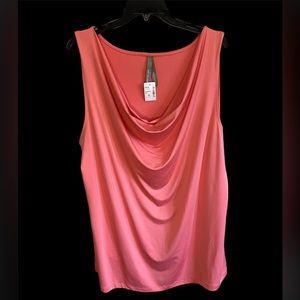 NWT Pennington’s coral cowl‎ neck tank top.